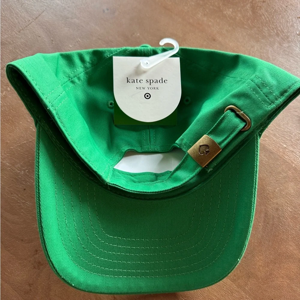 NWT Kate Spade x Target Bright Green 'party hat' Embroidered Baseball Cap